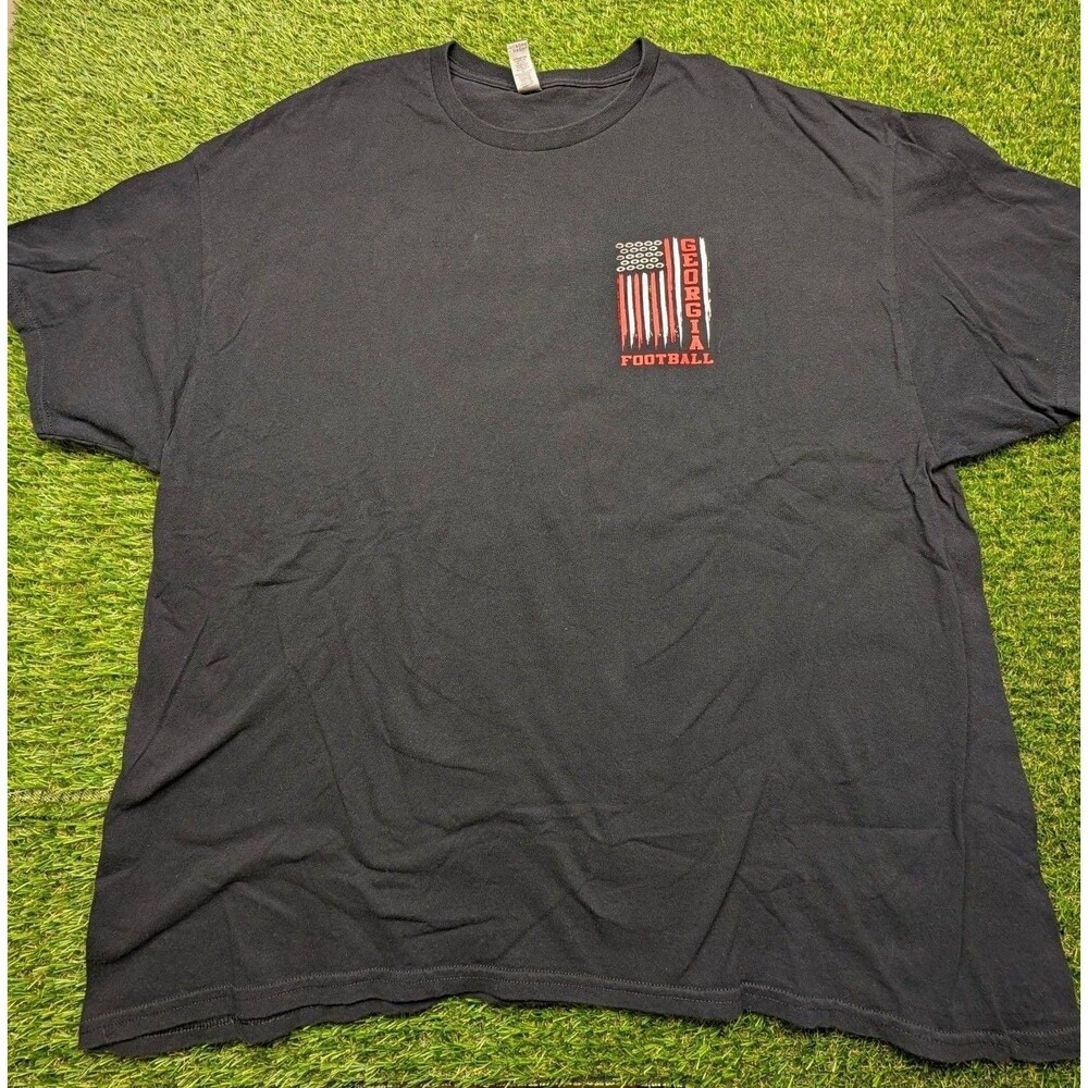 Gildan Georgia Football T-Shirt Size 3XL Black Cotton
